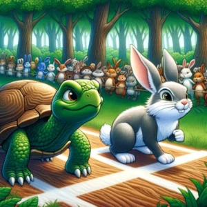 kura kura dan kelinci
